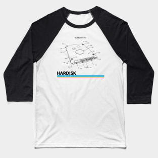 Design of Hardisk ! Baseball T-Shirt